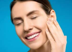 glowing healthy face